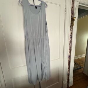 Light Gray Sleeveless Maxi Dress